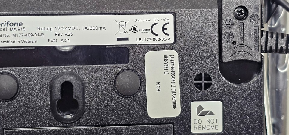 Verifone MX915 Credit Card Pinpad Terminal PCI4.0 Aloha CP EMV ...