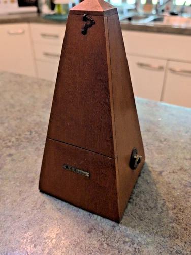 Vintage Wood Seth Thomas Metronome Works 8.75" See Video
