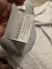 Boll and Branch King K/C Comforter Light Grey 100 Cotton 2547651 Lightweight