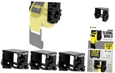 DC Cargo 4-Pack for Flatbed Trailer | Heavy Duty 4-pack Sliding Winch Standard