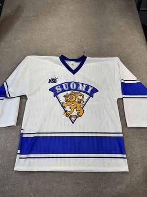 Vintage Sport KSB Finland Suomi Jersey Teemu Selänne Number 8 Size XL