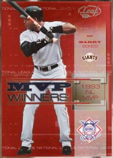 2004 Leaf #MW-14 Barry Bonds MVP Winners Baseball NM