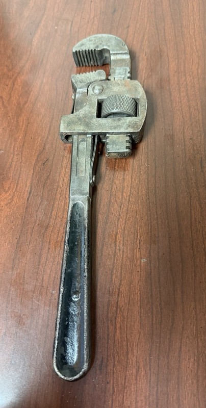 Vintage 10" Pipe Wrench Stillson Pattern Forged Steel Heavy Duty Antique Tool