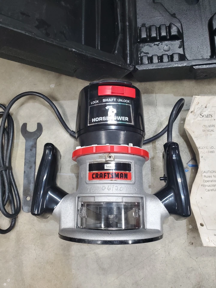 Router Craftsman Sears & Roebuck Modelo 315.17460 con Estuche De Colección  Foto 4 de 4