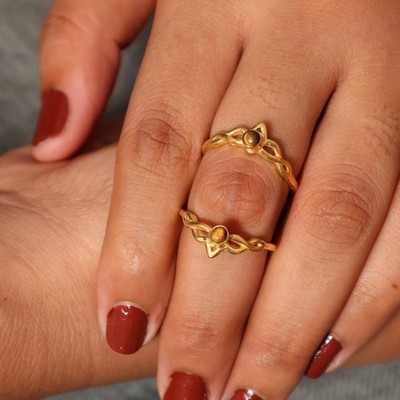 Arthritis splint Ring, Top Finger  Both joint Adjustable Handmade Ring All Size