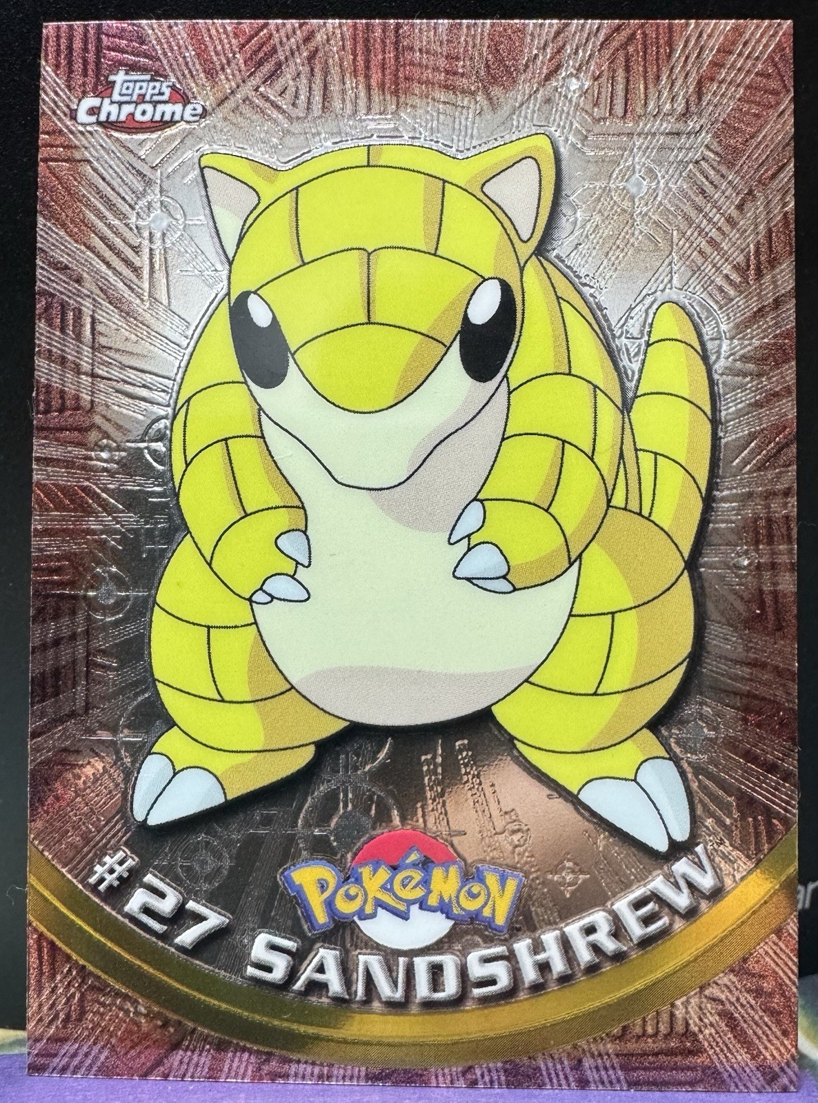 Sandshrew Topps Chrome Pokemon TV Animation Edition #27 2000