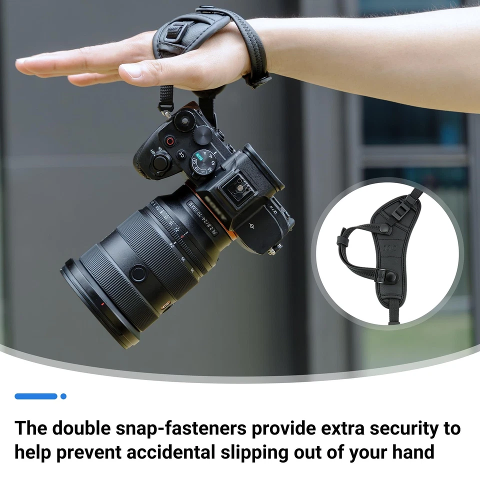 JJC Deluxe Microfiber Camera Hand Strap Secure Padded Camera Holder Wrist Str... - Image 4 of 4