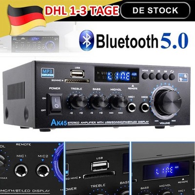 1000W bluetooth Verstärker Vollverstärker HiFi Stereo Amplifier Digital FM DHL