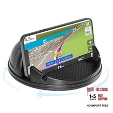 Car Phone Holder Mount, Horizontal 360  Rotatable Black-1pack 360  Rotatable