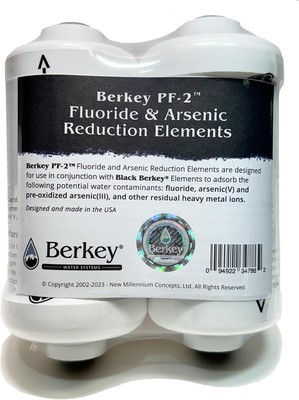Berkey PF-2 Fluoridfilter (2er Set) - passt nur Black Berkey Luftreinigern ~ UK