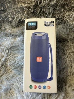 T&G TG-157 Portable Bluetooth Speaker LED Light New In Box Wireless Speaker 