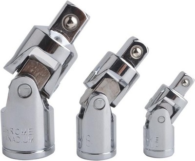 Hochwertiges Kreuzgelenk-Set aus Chrom-Vanadium-Stahl 3-tlg. Werkzeug-Adapter
