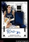 2025 Panini Impeccable WNBA Elegance Jersey Bridget Carleton AUTO 72/99