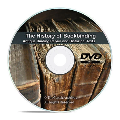 ADV PLANS, LLC 94 Books, Bookbinding Binding How to Make Book Making Cover Repair Craft DVD V78