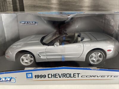 Vintage Rare WELLY 1999 Chevrolet Corvette 1:18 Die cast model car