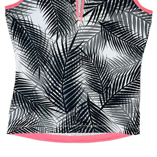 Tail Activewear Polo Golf Tennis Tropical Top Sleeveless 3/4 Zip Shirt Sz XS - Picture 3 of 9