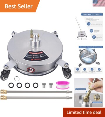 #ad Professional 14 Inch Surface Cleaner with Wheels High Efficiency for Patios $104.99