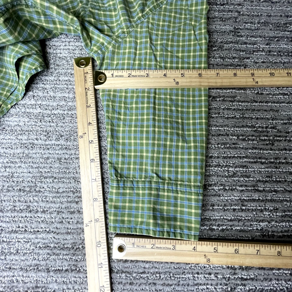 Camisa Abercrombie Talla M Niños Niñas Abotonada Manga Larga Cuello Verde Foto 4 de 4