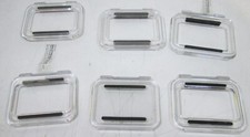 Lot of 6 GoPro Hero Skeleton Clear Plastic Back Door for Case - Used
