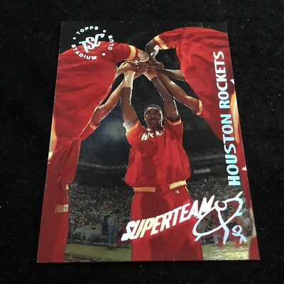 1994 Stadium Club NBA Super Team Redemptions Houston Rockets #10 Hakeem Olajuwon