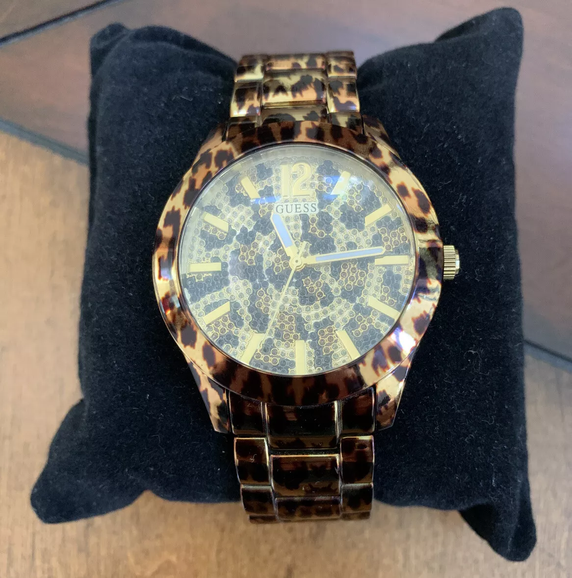 Guess leopard top print watch price
