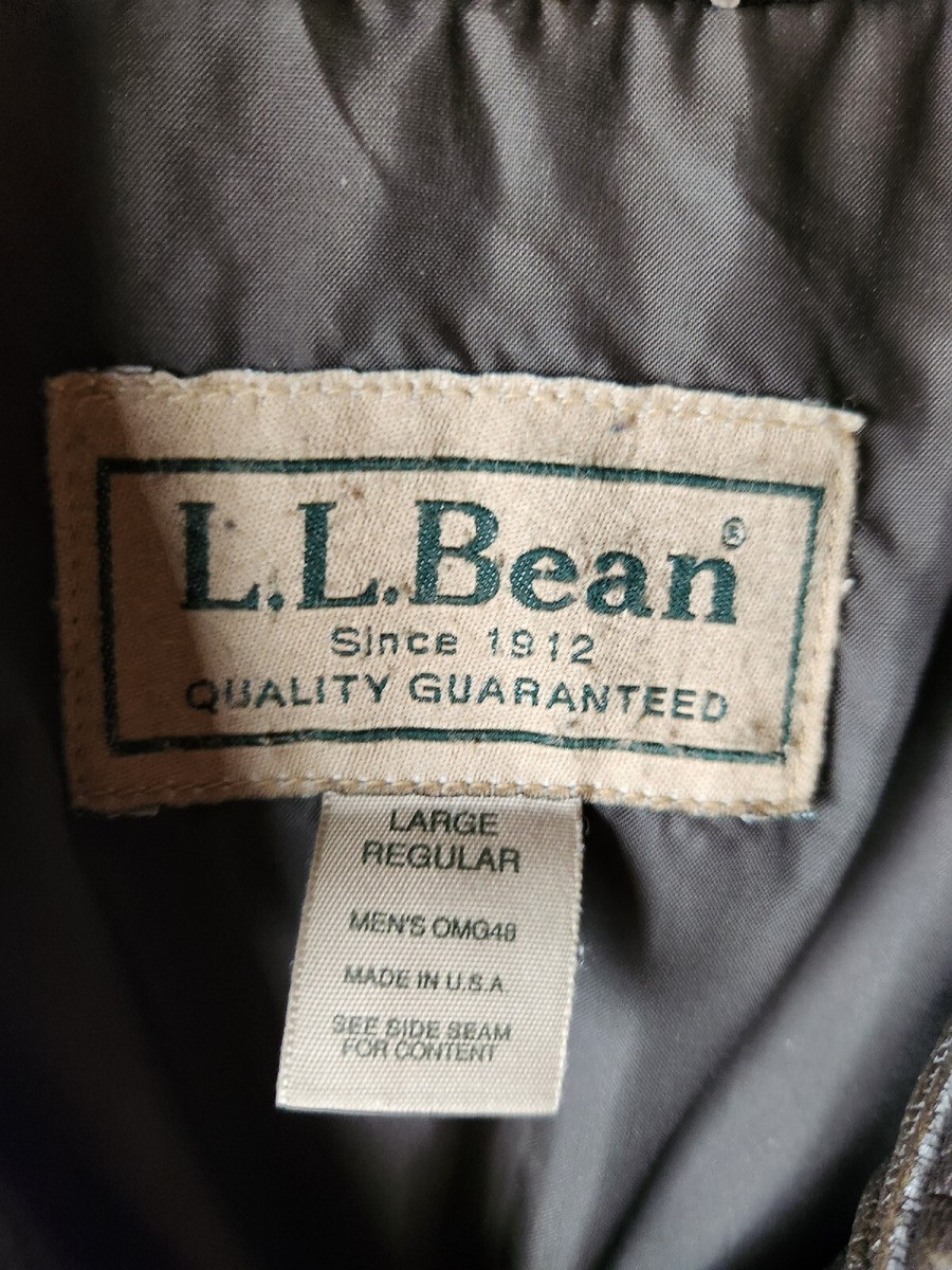 L.L. Bean Brown Flight Bomber Motorcycle Goatskin Leather Jacket