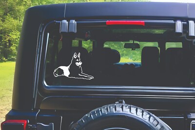 Custom German Shephard Dog Breed window decal sticker gift dog handler K9