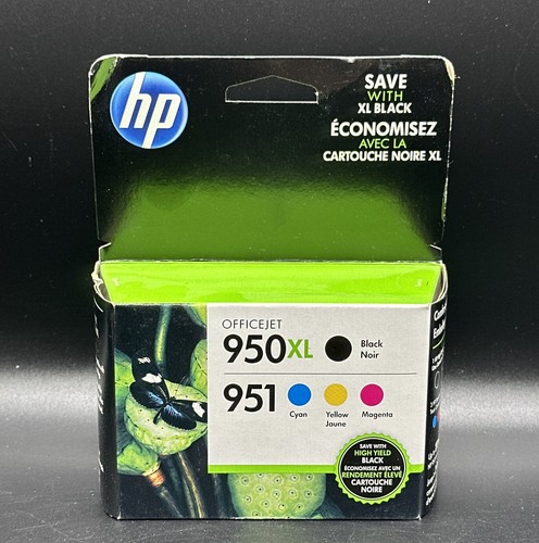 Neu Original HP 950XL/951 Combo 4er-Pack schwarz & dreifarbige Tinte (Exp 02/2017)
