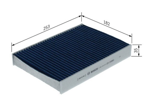 FILTRO ABI. CARBONI ATTIVI BOSCH per Seat Mii (kf1)(2011->) 1,0 - 44kw 59cv (chy - Imagen 5 de 7