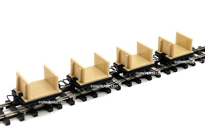HOn30/HOe MinitrainS 5105 4-Pulpwood Flat Car Set NIB H0e 009 Narrow Gauge Wagon