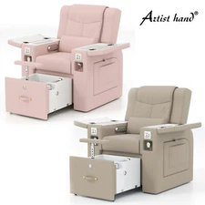 Pro Manicure Pedicure Massage Recliner Chair Nail Salon Spa Beauty Foot Bathtub