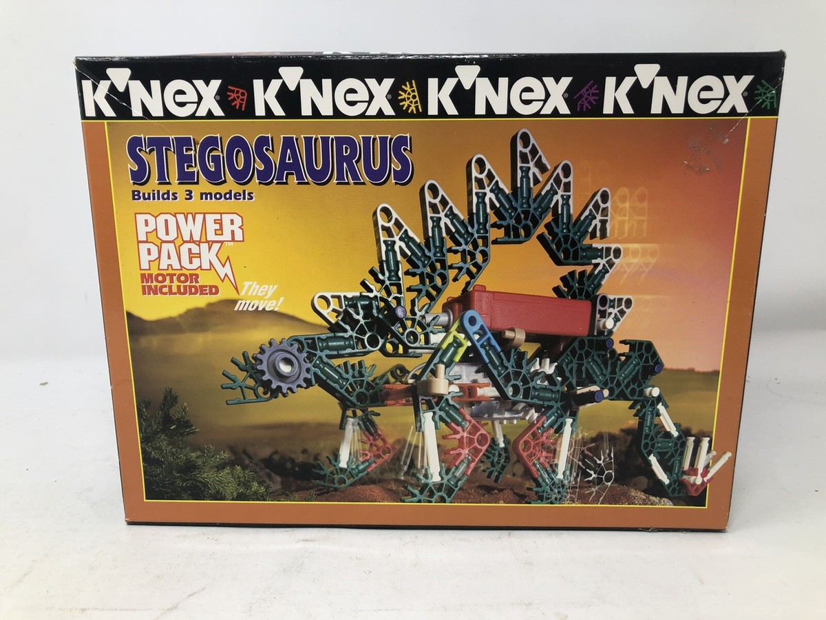 K'Nex Stegosaurus Color Coded Building Kit Power Pack Motor 12117