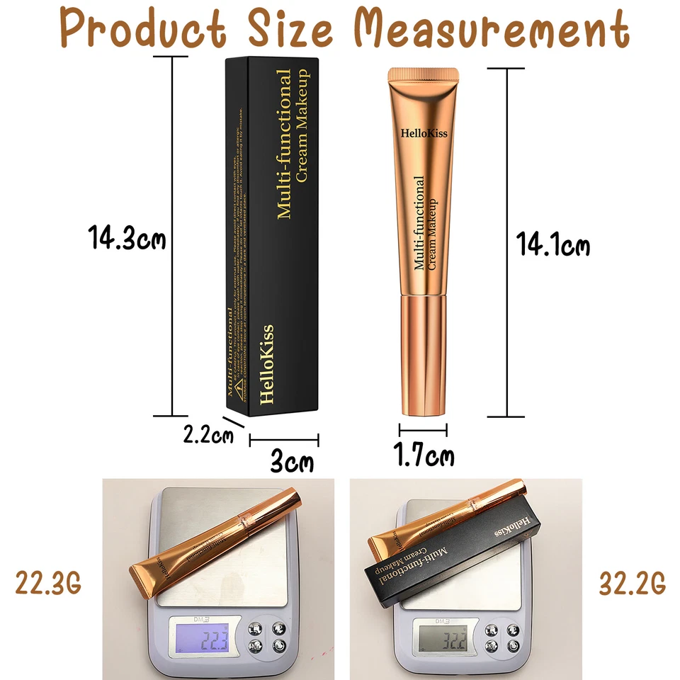 2 Colors Contour Beauty Wand Silky Liquid Stick Bronzer Cream with Applicator - Image 2 of 4