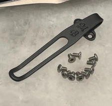Titanium Deep Pocket Clip & Handle Screws For Benchmade Bugout 535 & Bailout 537