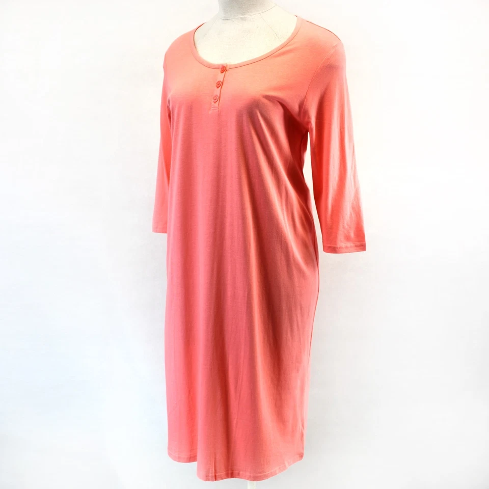 Camisa de dormir Avenue Catherines Plus botão pêssego dia das mães 18/20 - Imagem 2 de 4