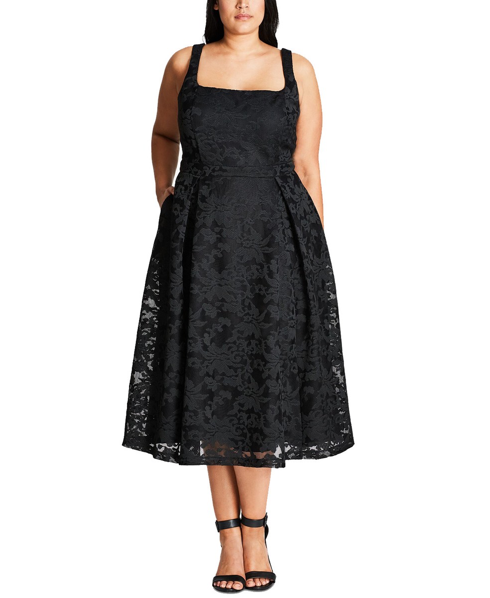 city chic fit and flare dress European City Fit & Flare Mini Dress – Adeline main image 1
