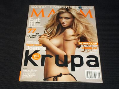 2009 AUGUST MAXIM MAGAZINE - JOANNA KRUPA FRONT COVER - E 3365