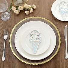 20 IRIDESCENT 12x6" Paper Beverage COCKTAIL NAPKINS Ice Cream Design Party Event