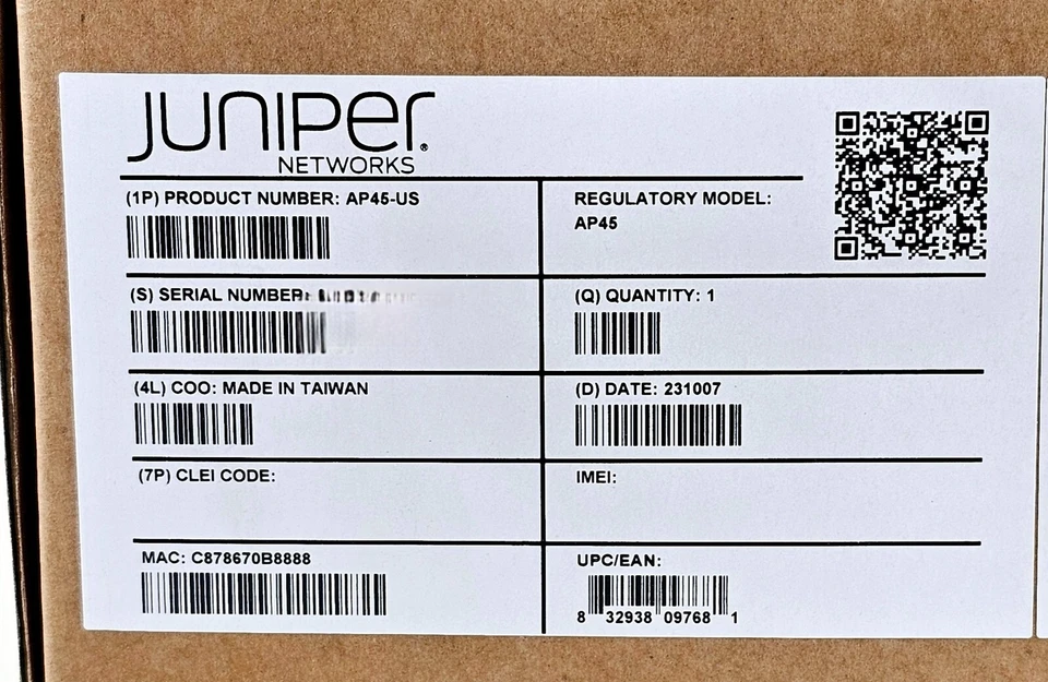 Juniper Mist AP45 Tri Band IEEE 802.11 a/b/g/n/ac/ax 6E Wireless Access Point - Image 3 of 4