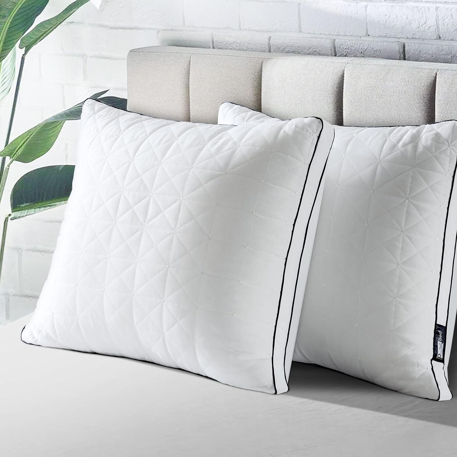 Oreiller 60 x 60 cm soutien apaisant tête et cou pour dormir sur le côté