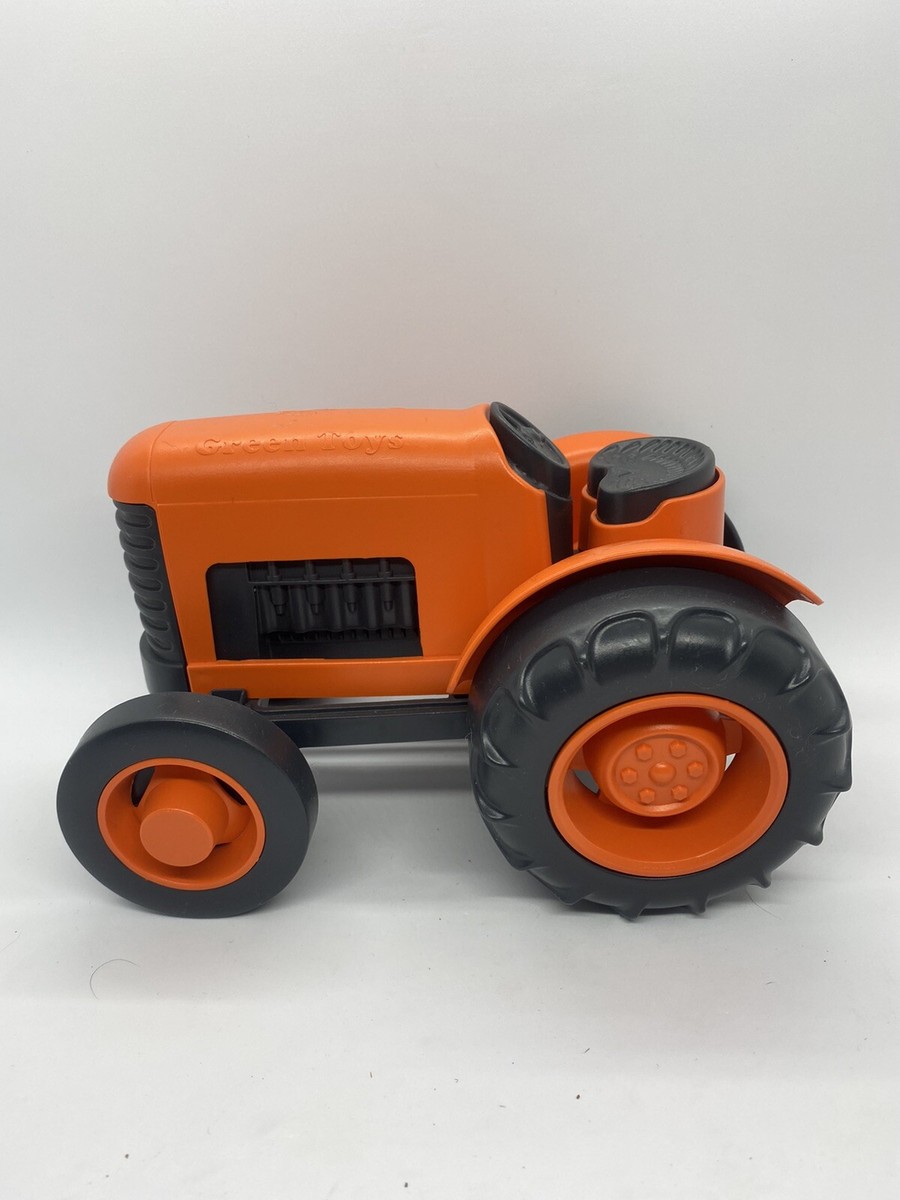 Green Toys Orange Farm Tractor Made In The USA From Recycled Material eBay