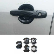 For Toyota RAV4 2009-2011 2012 Carbon Fiber Exterior Side Door Bowl Cup Cover 5X