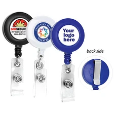 CUSTOMIZE RETRACTABLE ID BADGE REEL WITH YOUR LOGO FULL COLOR ID BADGE HOLDER