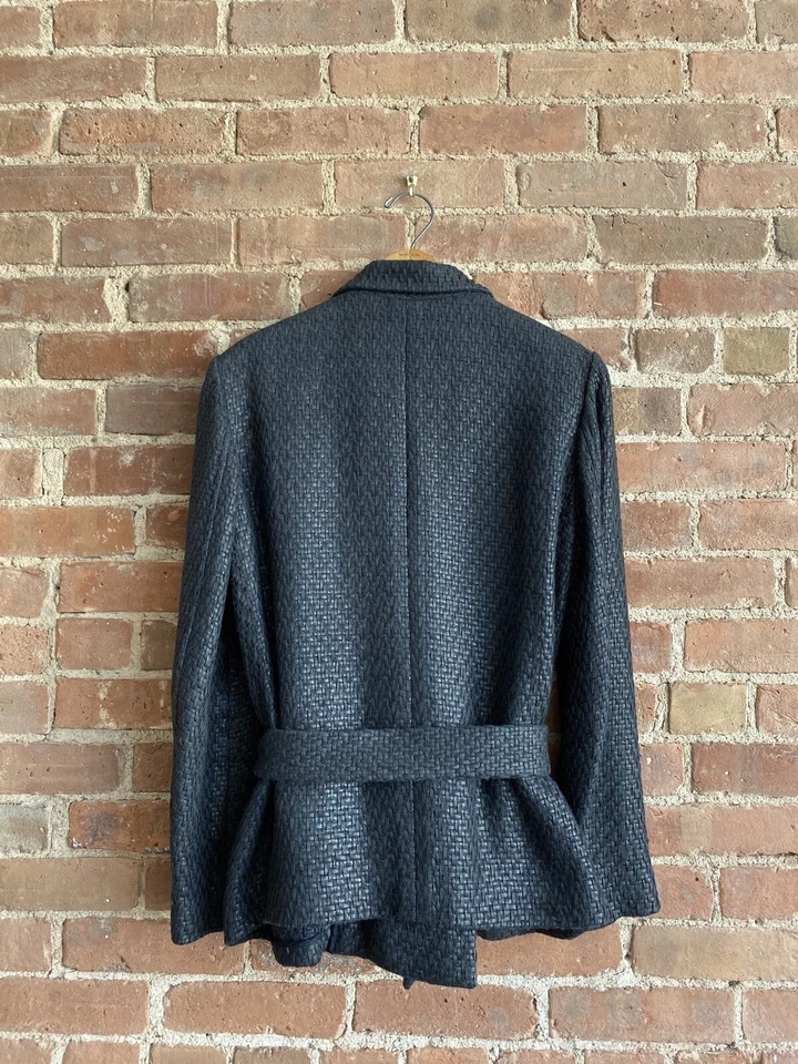 Chaqueta para mujer Ralph Lauren Collection Purple Label, talla 6 Basketweave EE. UU. Foto 4 de 4