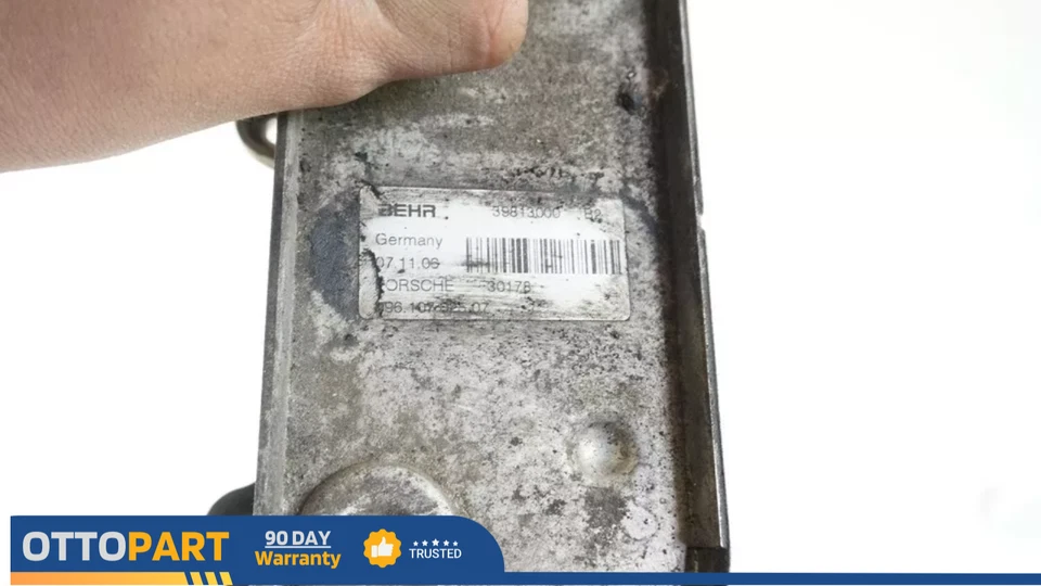 Porsche Boxster Cayman 1997-08 intercambiador de calor motor enfriador de aceite 99610702507 OEM Foto 4 de 4