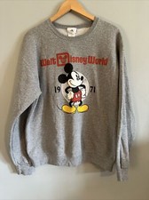 Disney Parks Walt Disney World 1971 Mickey Mouse Retro Vintage Sweatshirt Size L