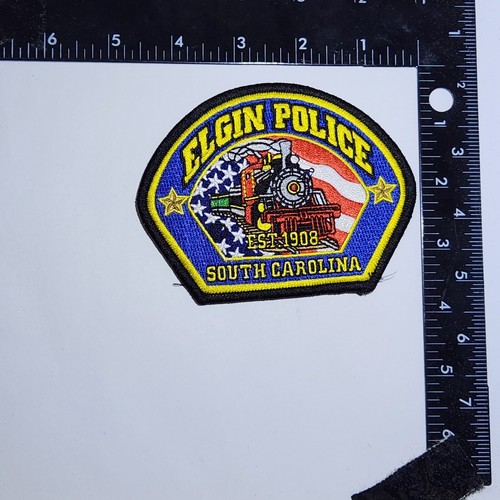 Elgin, South Carolina Police Patch. 5x3 Inches, Great Condition!