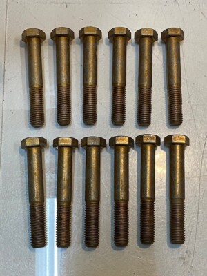 12 Quantity of Hex Head Screw Bolts 4-1/4'' L 24mm Hex Head 16mm Thread (12 Qty)