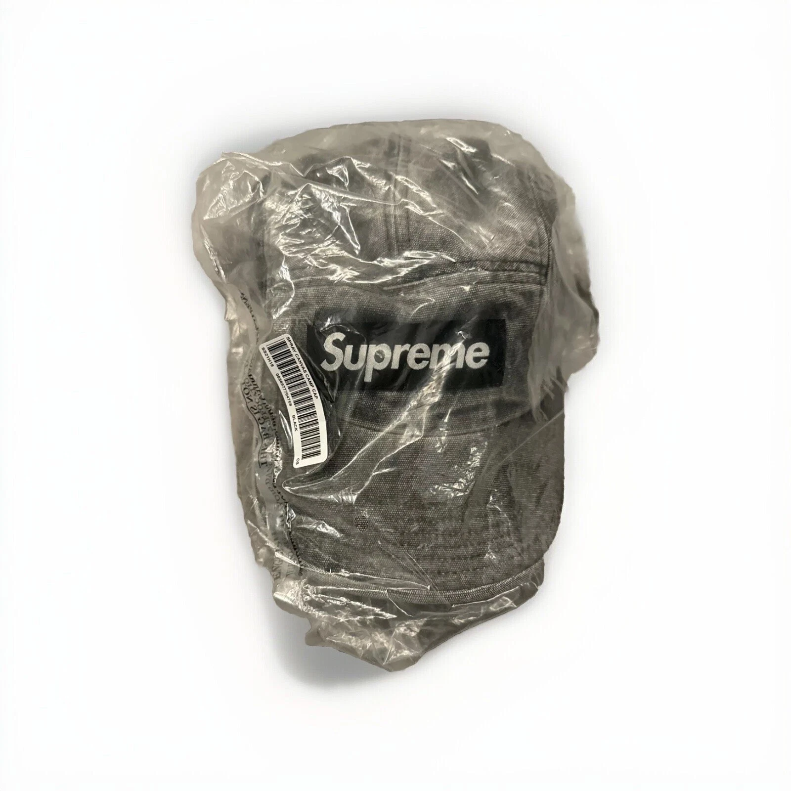 Supreme Spray Canvas Camp Cap Noir SS21
