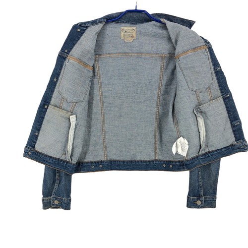 Vintage POLO RALPH LAUREN Kid's Girl's Denim Trucker Jacket Size 18-20 y.o. - Picture 2 of 9